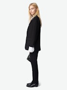 Blazer Viva - Strukturierter, gerade geschnittener Blazer mit Knopfverschluss und Strasssteinen.
