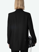 Viva Blazer - Structured straight-cut blazer with star rhinestone button fastening.