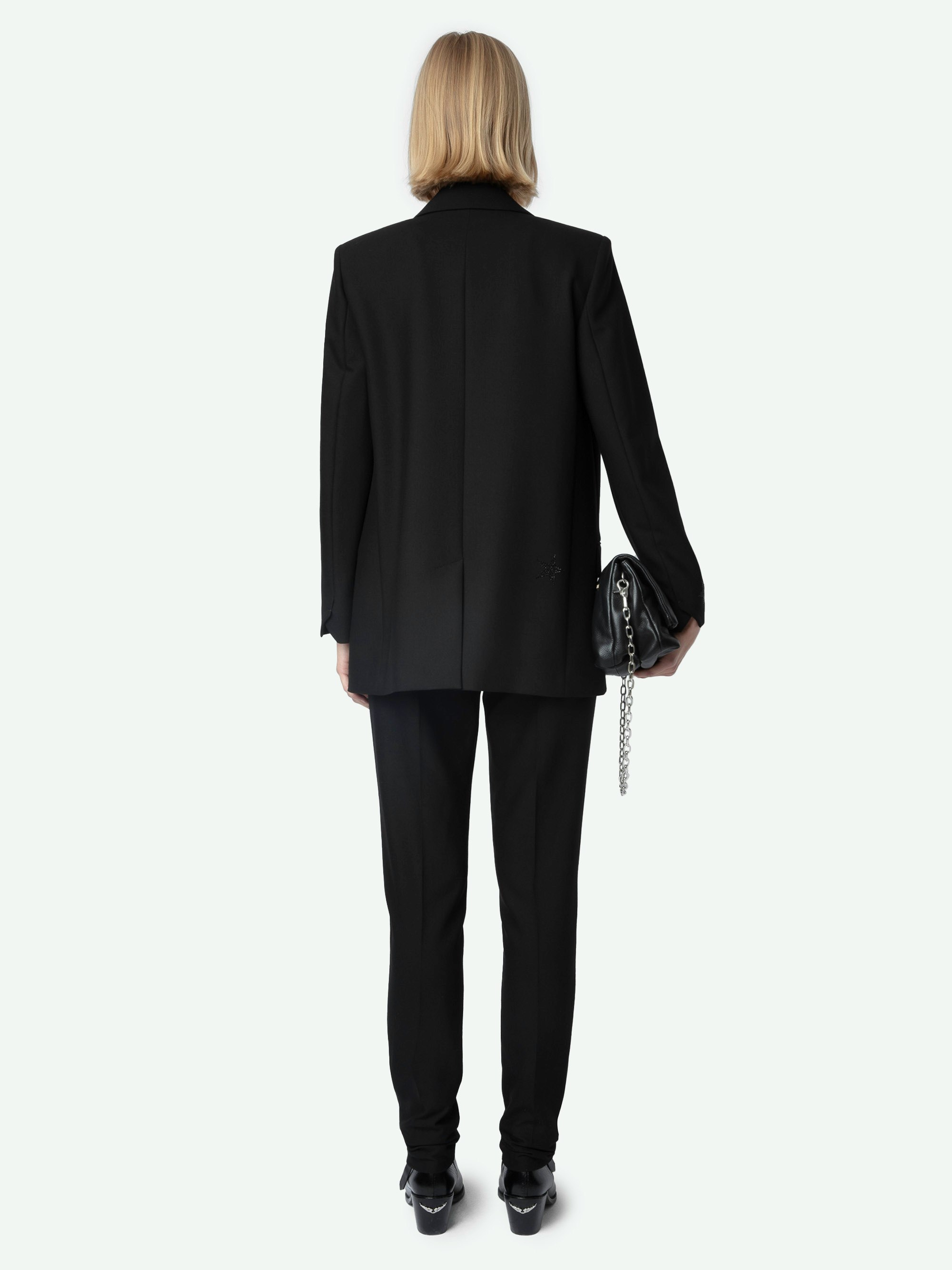 Women's Black Viva Strass Star Blazer | Zadig&Voltaire