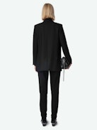 Viva Blazer - Structured straight-cut blazer with star rhinestone button fastening.