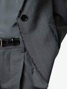 Vavy Blazer - Structured blazer in cold wool blend with raw-edge finish and button fastening.