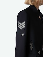 Very Bis Blazer - Women's navy blue blazer with diamanté details.
