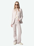 Very Blazer - Tailoring, but make it rock ‘n’ roll. The Very blazer is sharp yet effortless, woven with subtly shimmering thread for a touch of understated glamour. Sleek lines, bold structure—whether over denim or a slip dress, it’s the ultimate power piece with just the right amount of shine.