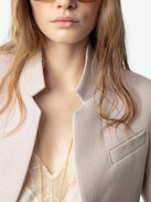 Very Blazer - Tailoring, but make it rock ‘n’ roll. The Very blazer is sharp yet effortless, woven with subtly shimmering thread for a touch of understated glamour. Sleek lines, bold structure—whether over denim or a slip dress, it’s the ultimate power piece with just the right amount of shine.