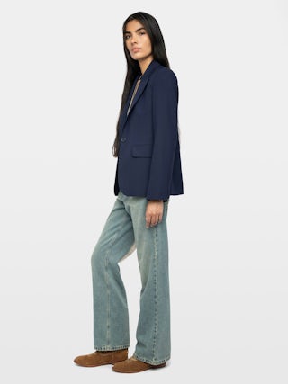 Vavy Blazer - Structured blazer in wool blend with button closure.