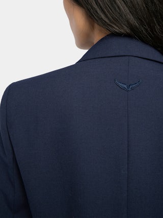 Vavy Blazer - Structured blazer in wool blend with button closure.