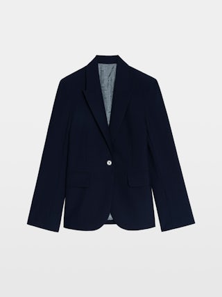 Vavy Blazer - Structured blazer in wool blend with button closure.