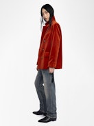 Blazer Vaska Samt - Strukturierter gerader Blazer aus Samt mit doppelreihigem Knopfverschluss.
