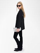 Viva Blazer - Structured tailored blazer with western-inspired rhinestones and button fastening.