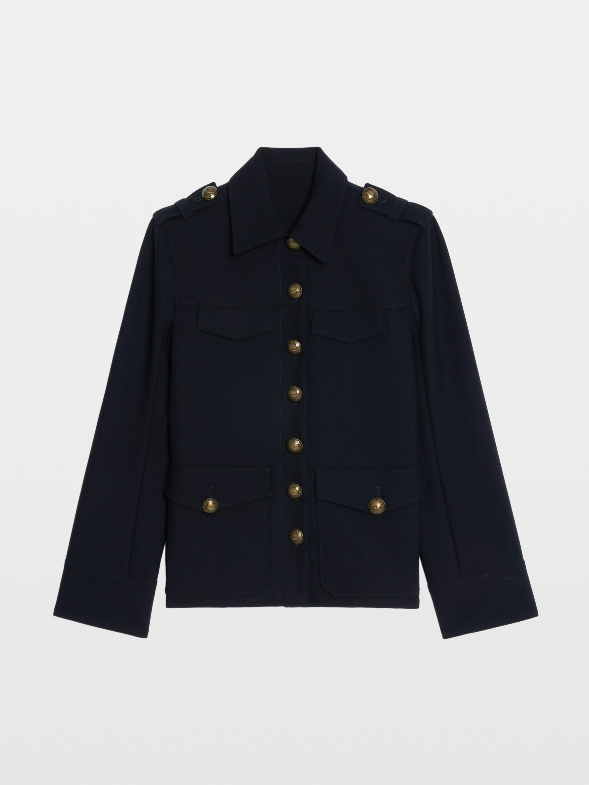 Blazer Veraman - Blazer en tailleur esprit militaire avec fermeture boutonnée et multi poches.