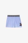 Pax Shorts - Women's ZV Crush sky-blue striped shorts