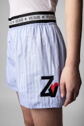 Pax Shorts - Women's ZV Crush sky-blue striped shorts