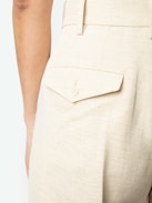 Shorts Puras - Tailored shorts in cotton twill shimmer.