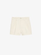 Shorts Puras - Tailored shorts in cotton twill shimmer.