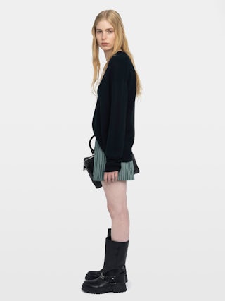 Pax Shorts - Boxer-style shorts in striped poplin.