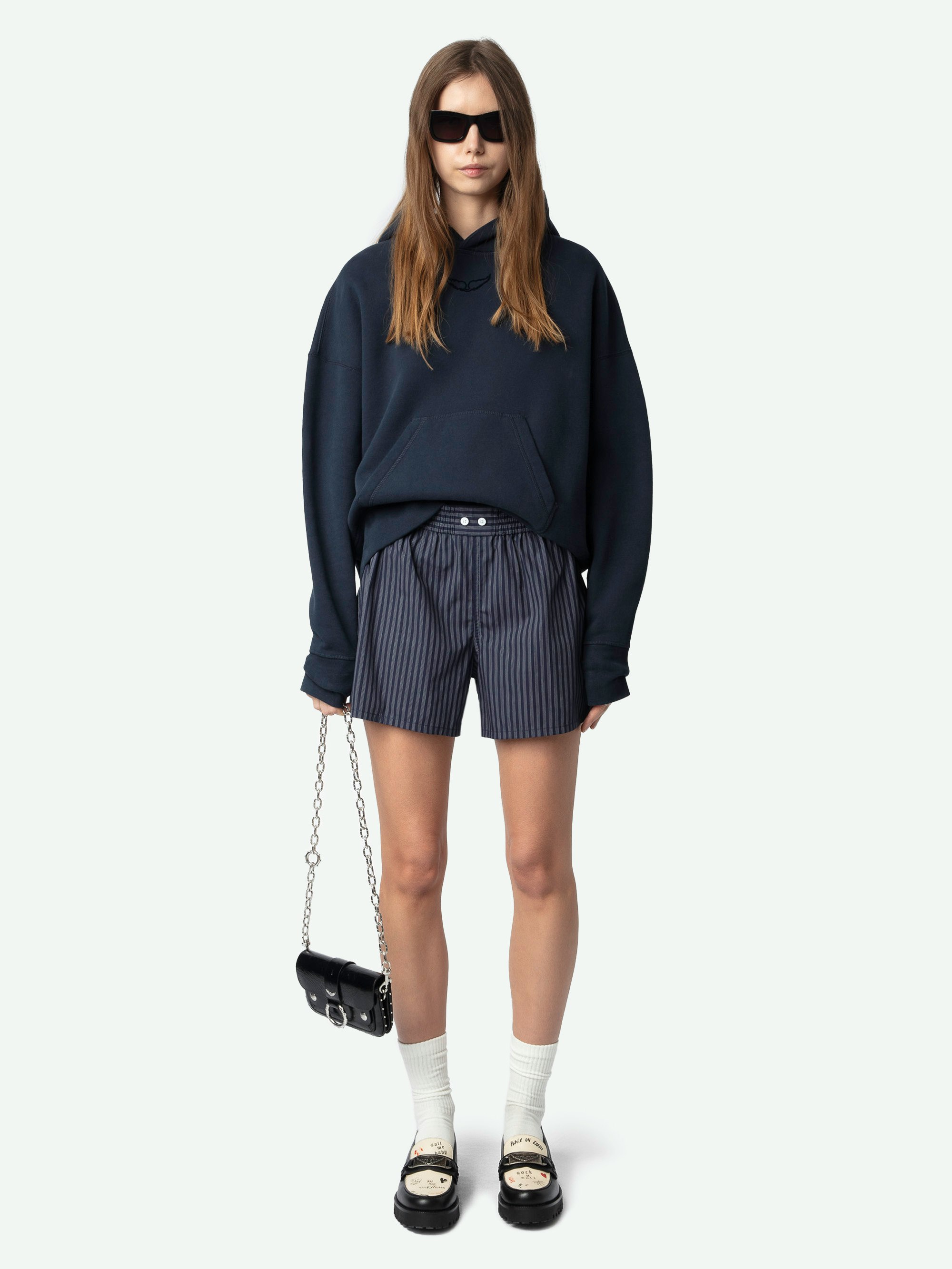 Short Pax - Boxer-style shorts in striped poplin.