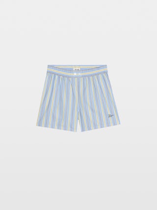 Short Pax - Short esprit caleçon en popeline rayée.