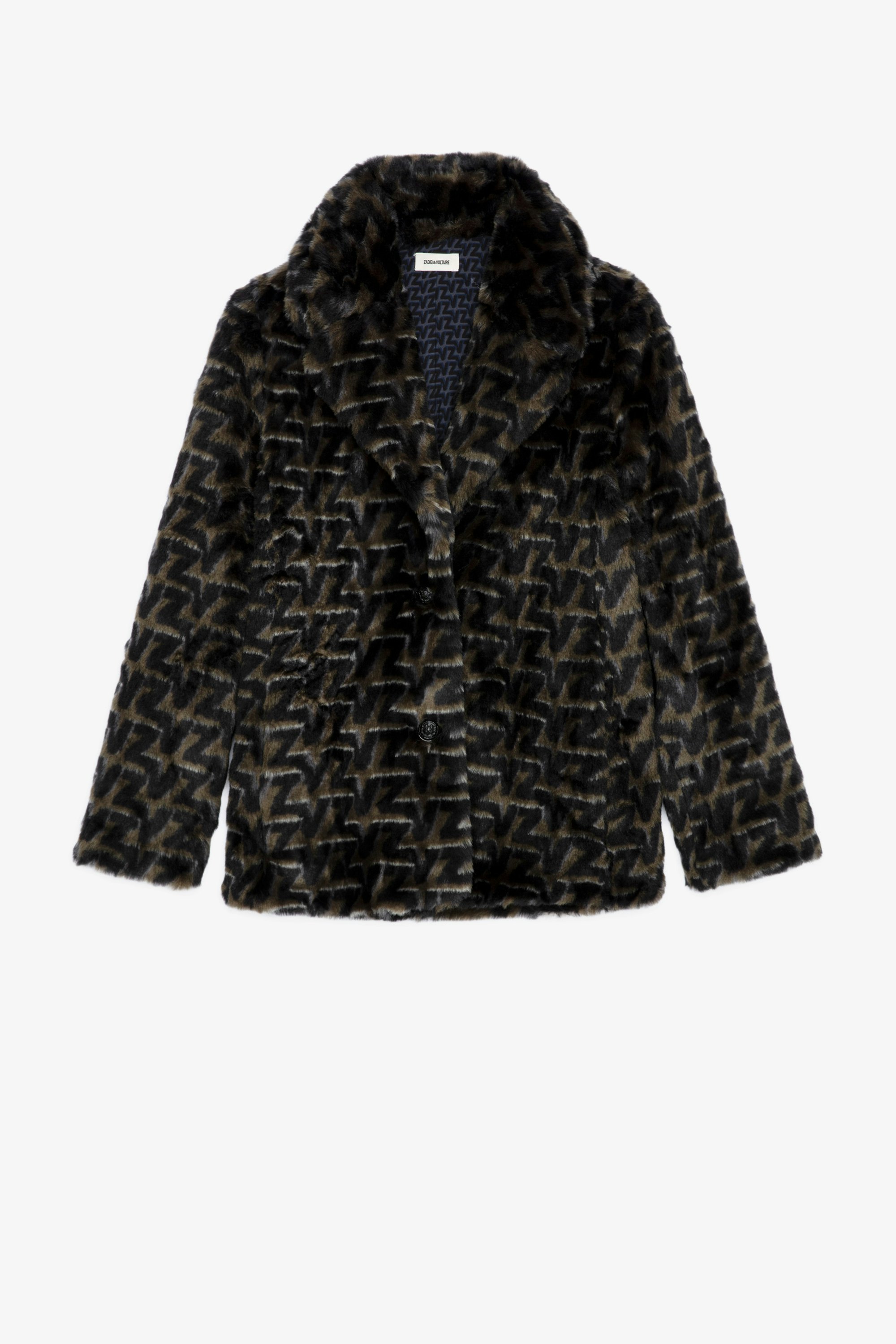 Fera Coat Women's faux fur coat with ZV monogram