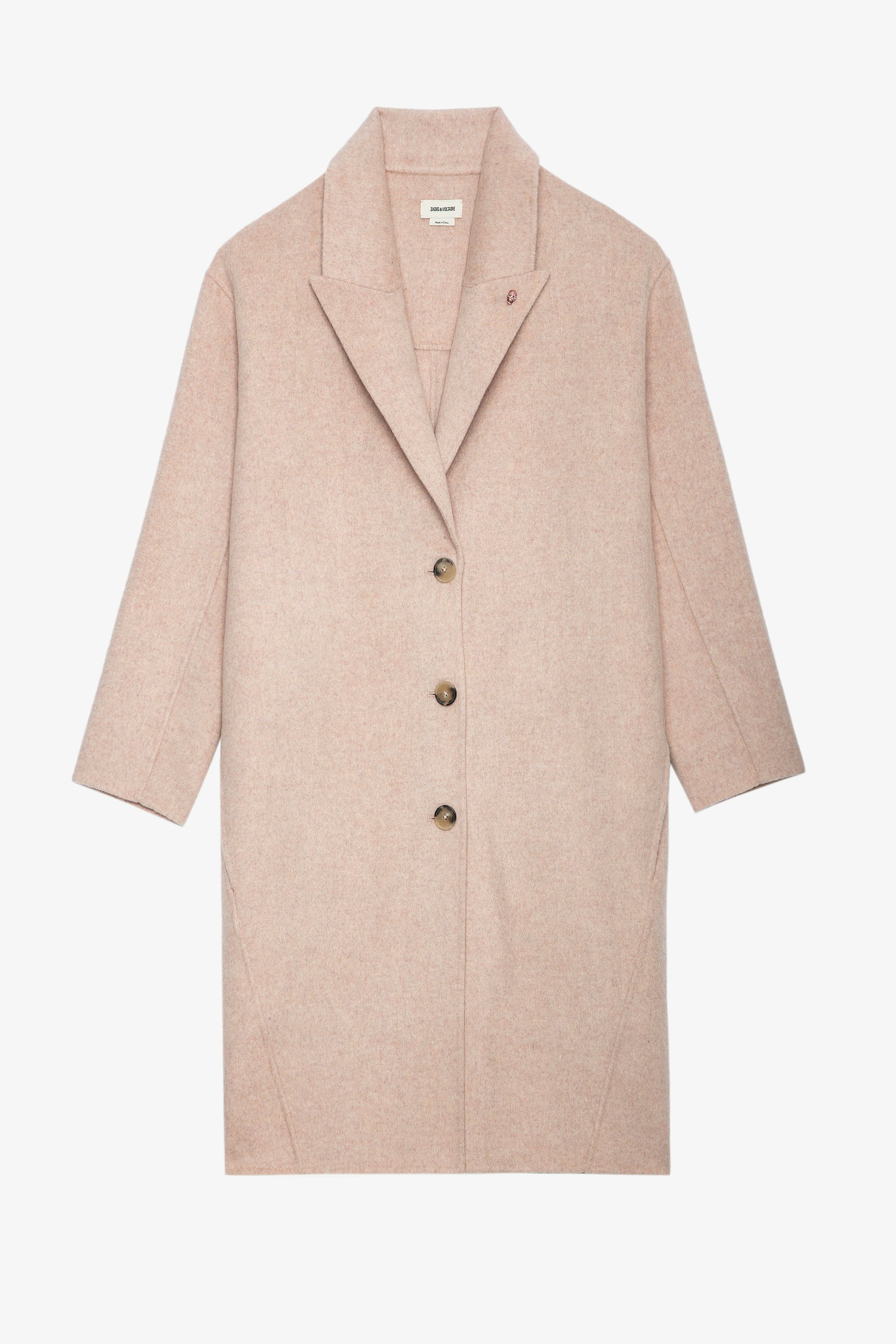 Mady コート Women's long pale pink coat