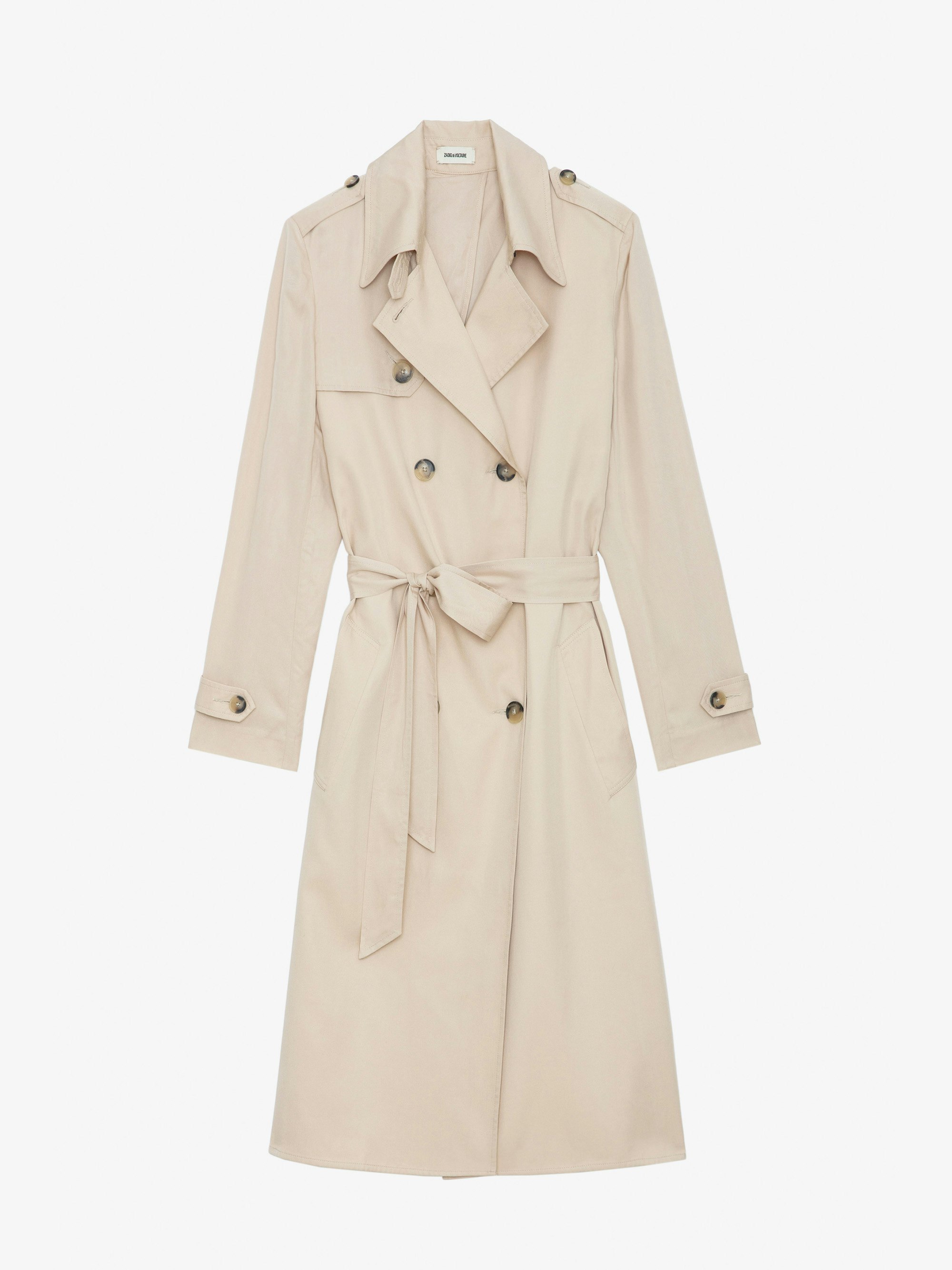 ジャケット・アウター parisienne trench coat beige PARIS short trench coat in beige