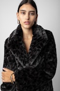 Fera Coat - Women's short faux fur coat.