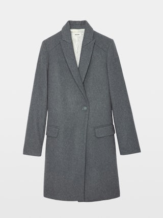 Marco Coat - Mid-length wool coat.