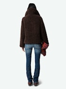 Fred Coat - Short faux fur coat with collar and pockets.