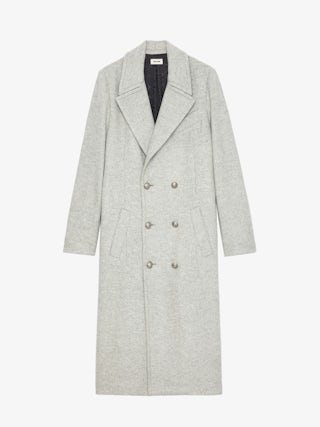 Manteau Mulan - Manteau long avec fermeture boutonnée, ceinture et poches.