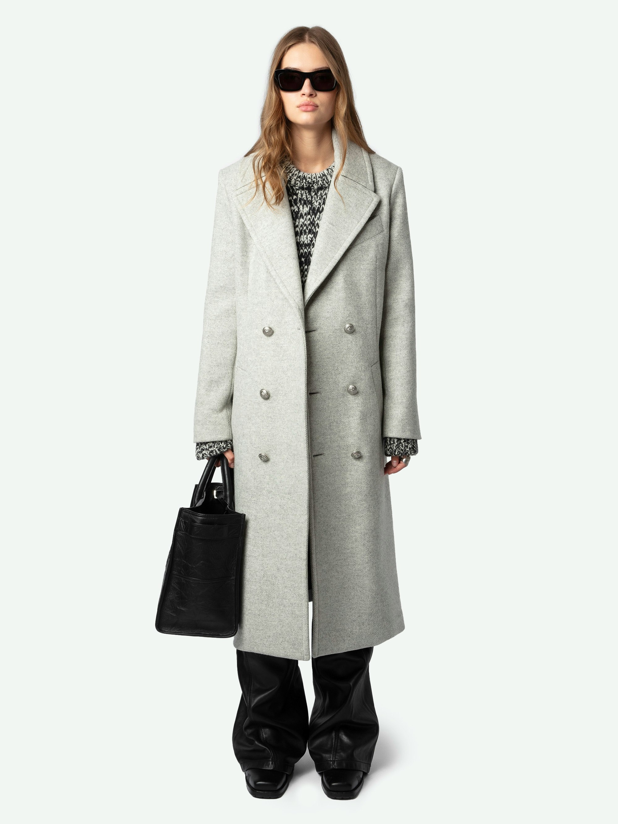 Mulan Herringbone Wool Coat | Zadig&Voltaire