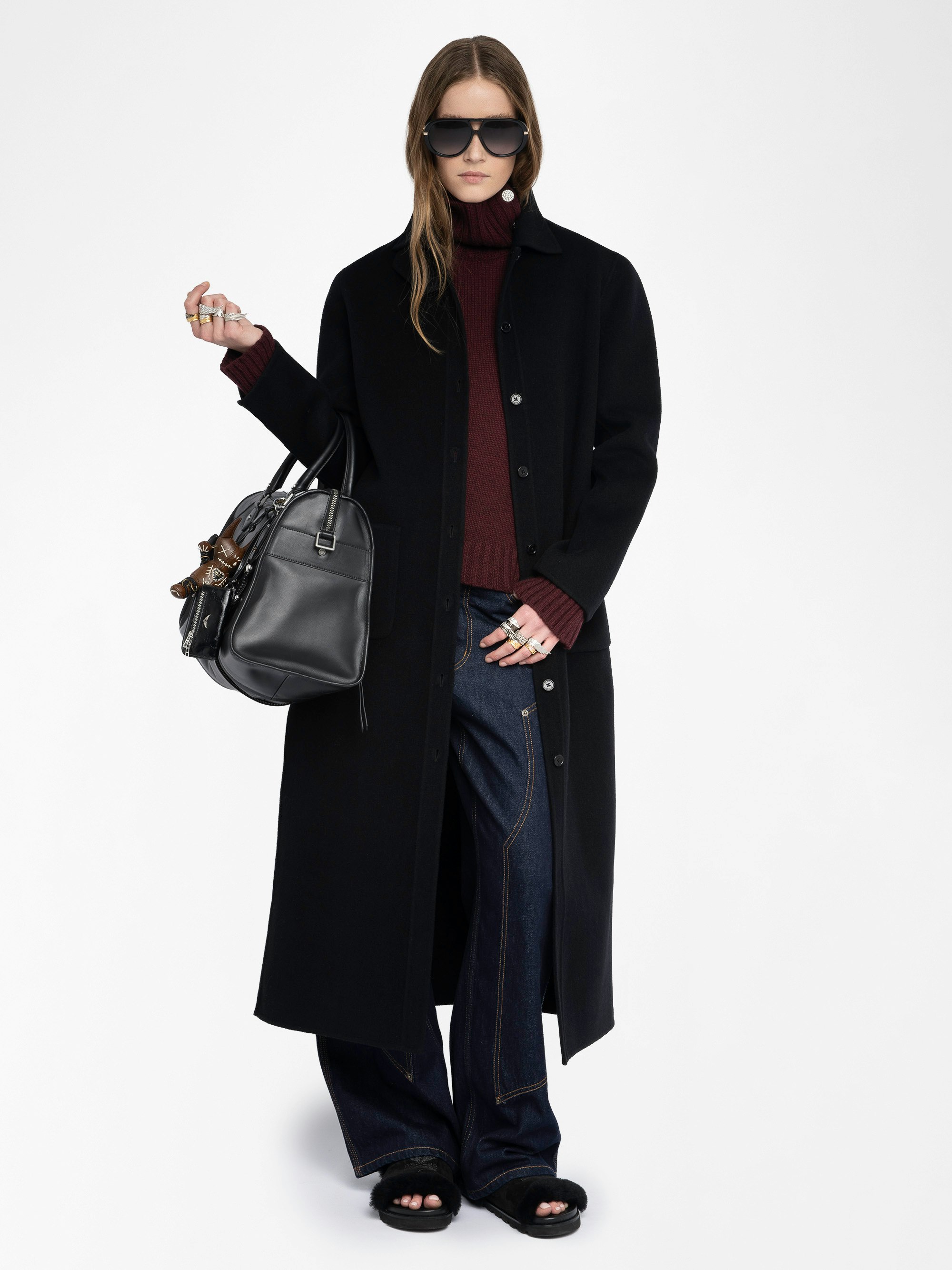 zadig & voltaire　スタッズ付き　チェスターコート zadig & voltaire スタッズ付き チェスターコート セール