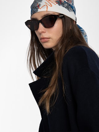 Manteau Meli - Manteau long esprit peignoir, double face, ceinture taille et manches longues.