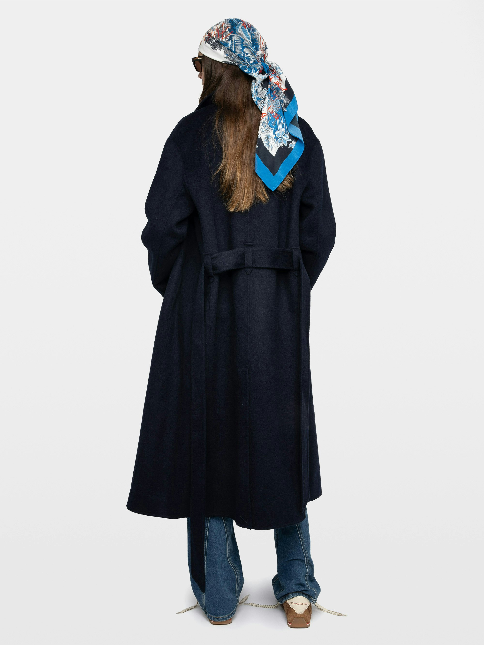 Long Meli Coat Navy Ink | Zadig&Voltaire