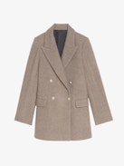 Miew Coat - Peacoat-style coat in wool blend, long sleeves and double-breasted button fastening.