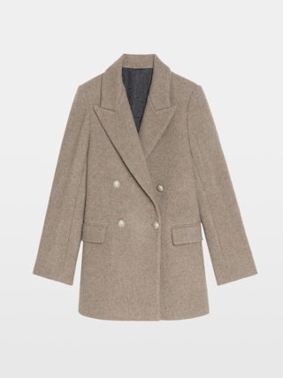 Manteau Miew - Manteau esprit caban en laine mélangée, manches longues et fermeture croisée boutonnée.