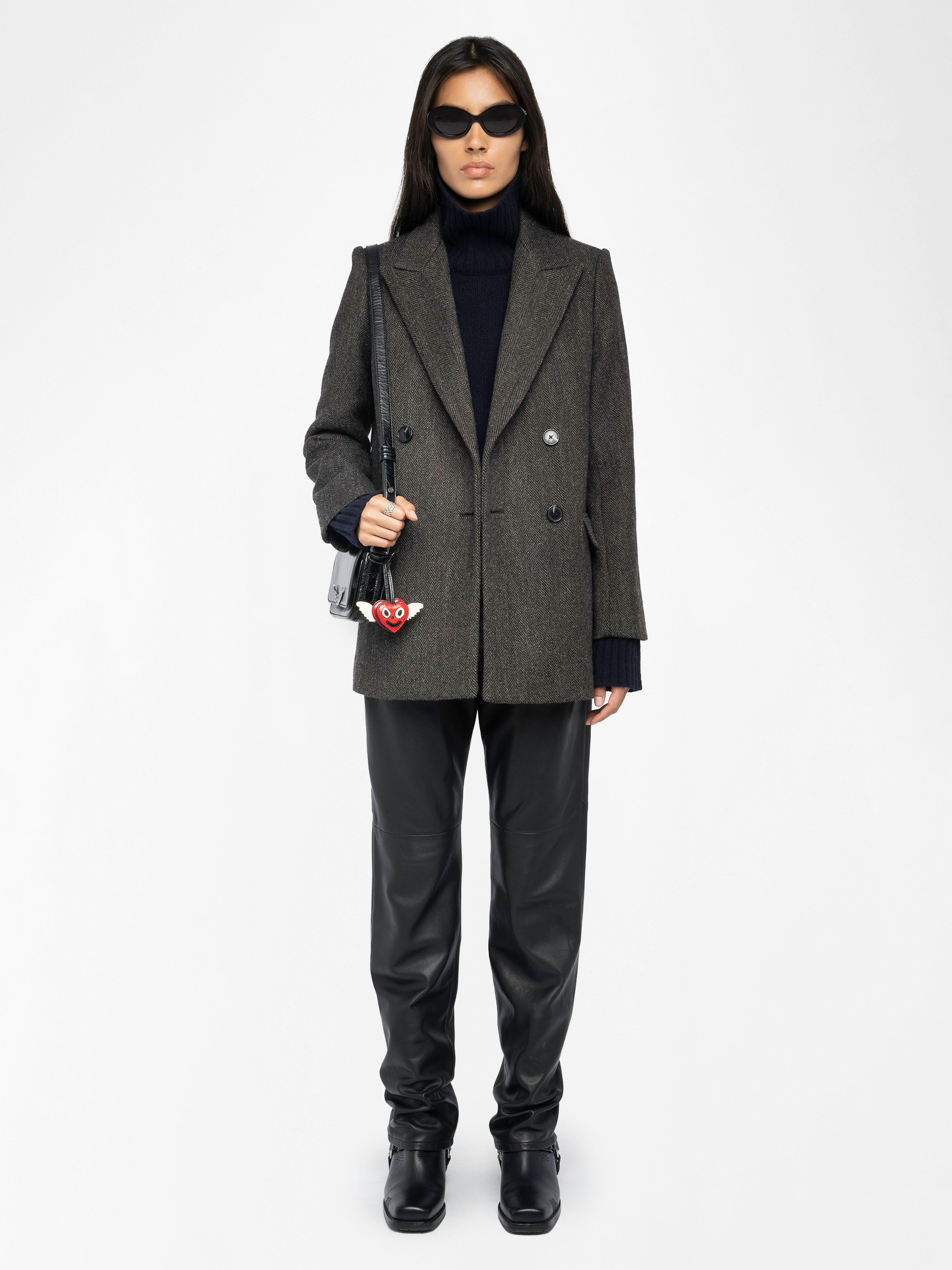 Cappotto Miew - Cappotto stile caban in misto lana, chiusura doppiopetto abbottonata e maniche lunghe.
