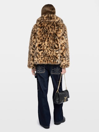 Manteau Finito - Manteau en fausse fourrure léopard.