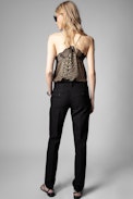 Christy Leopard Camisole - Women's beige leopard print camisole. Made with fibers from sustainably managed forests.