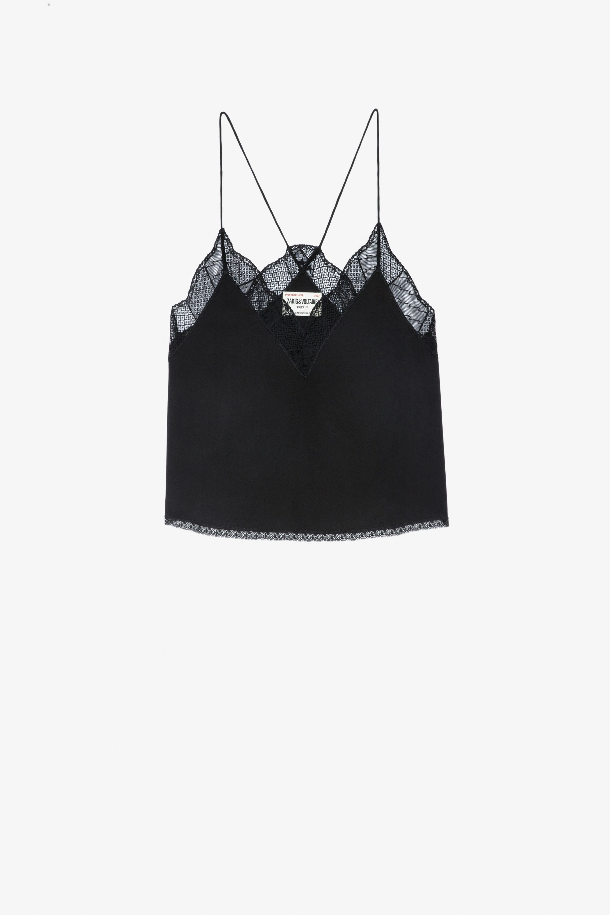 Christy Silk Cropped Camisole undefined