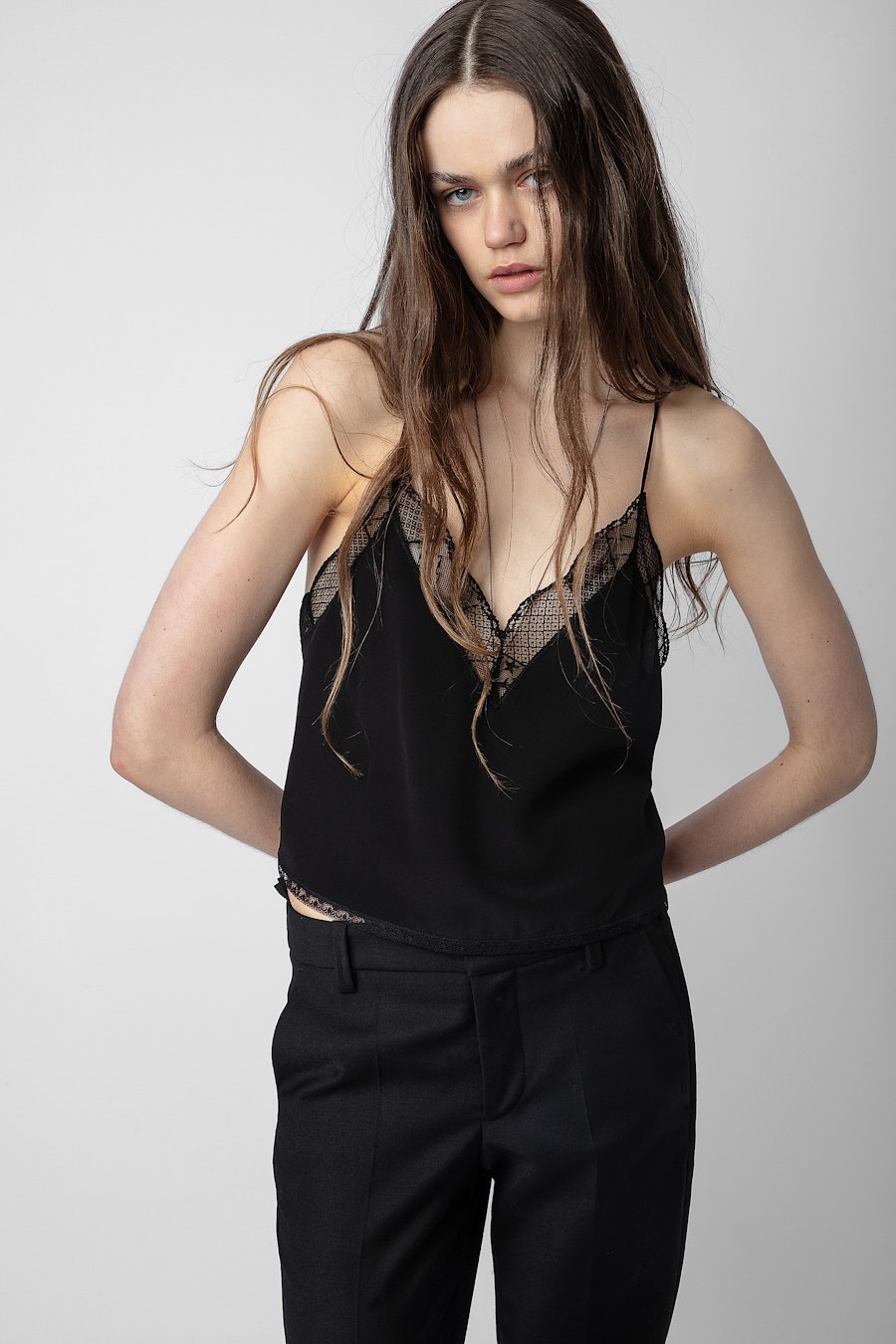 ZADIG&VOLTAIRE Christy Cropped Silk Camisole