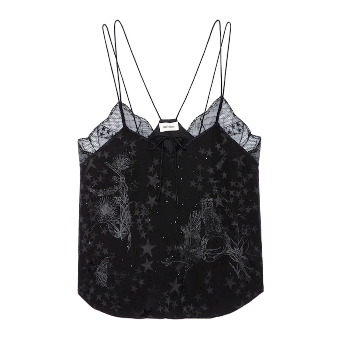 Caraco Capela 100% Soie Noir - Taille S - Zadig&Voltaire - Modalova