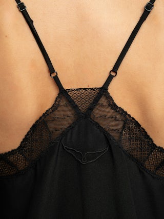 Christy Camisole 100% Silk - Silk and lace camisole.