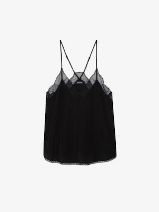 Christy Camisole 100% Silk - Silk and lace camisole.