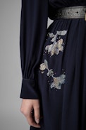 Remember Rhinestone Dress - Women's short dress in navy blue with rhinestones. Made with fibers from sustainably managed forests.