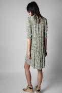 Robe Risla - Robe verte à imprimé fleuri Femme