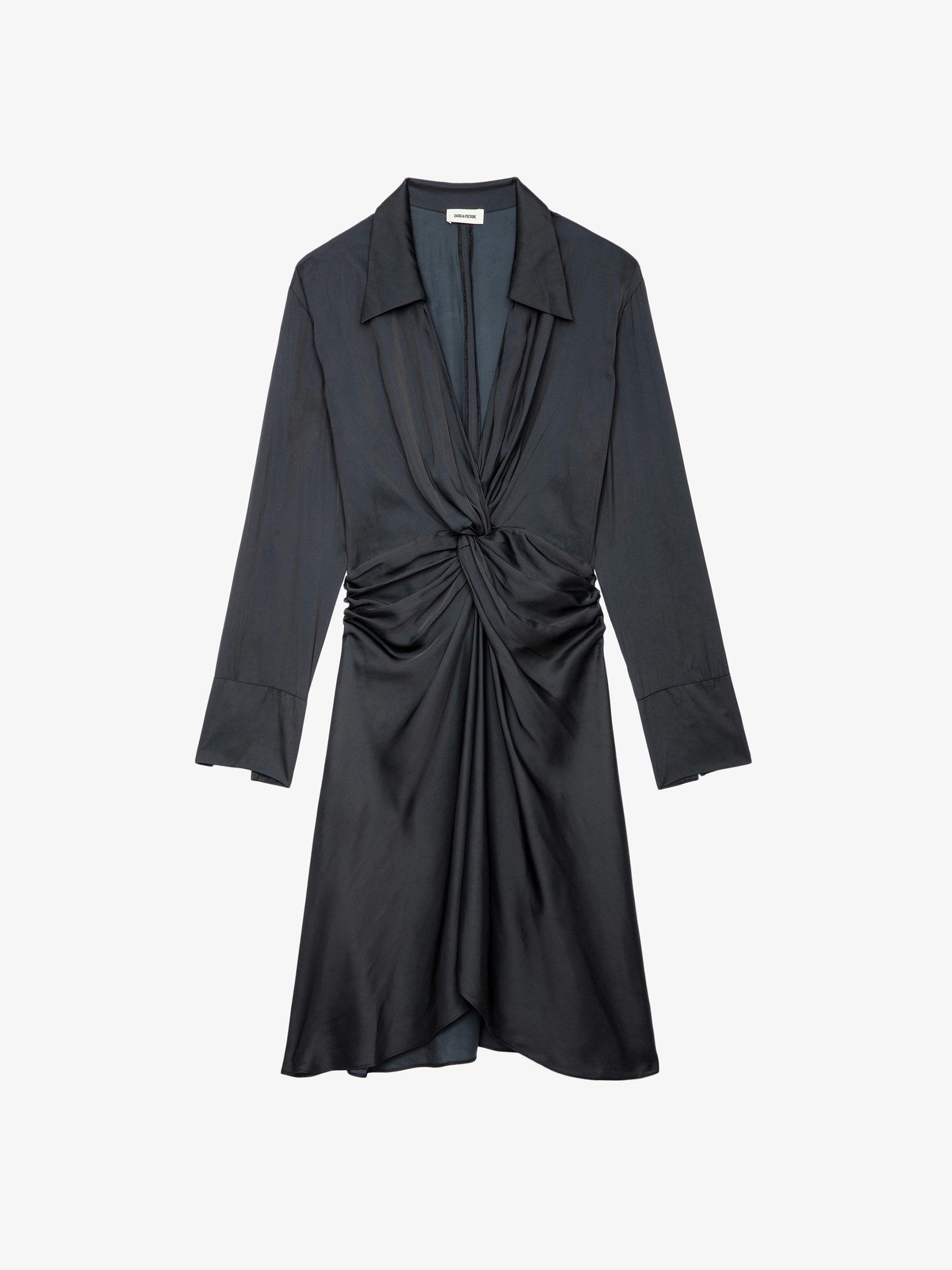 Rozo Purple Satin Midi Dress | Zadig&Voltaire