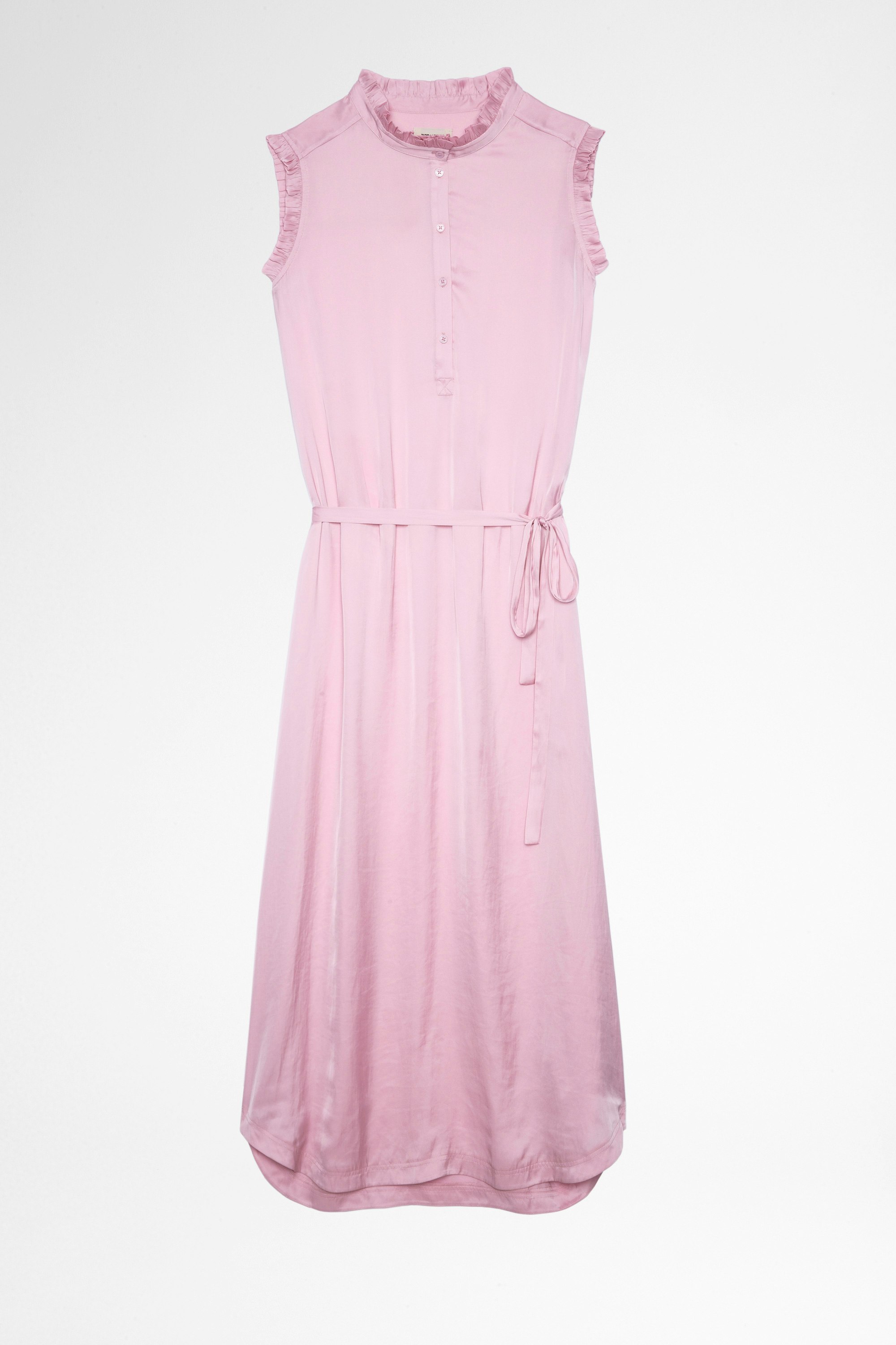 Raos ワンピース Women's pink satin dress 