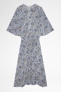 Robe Rhone - Robe noir et blanc imprimé fleuri Femme