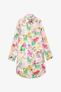Rais Twill Horses Silk Dress - Women's multicoloured silk dress with horses