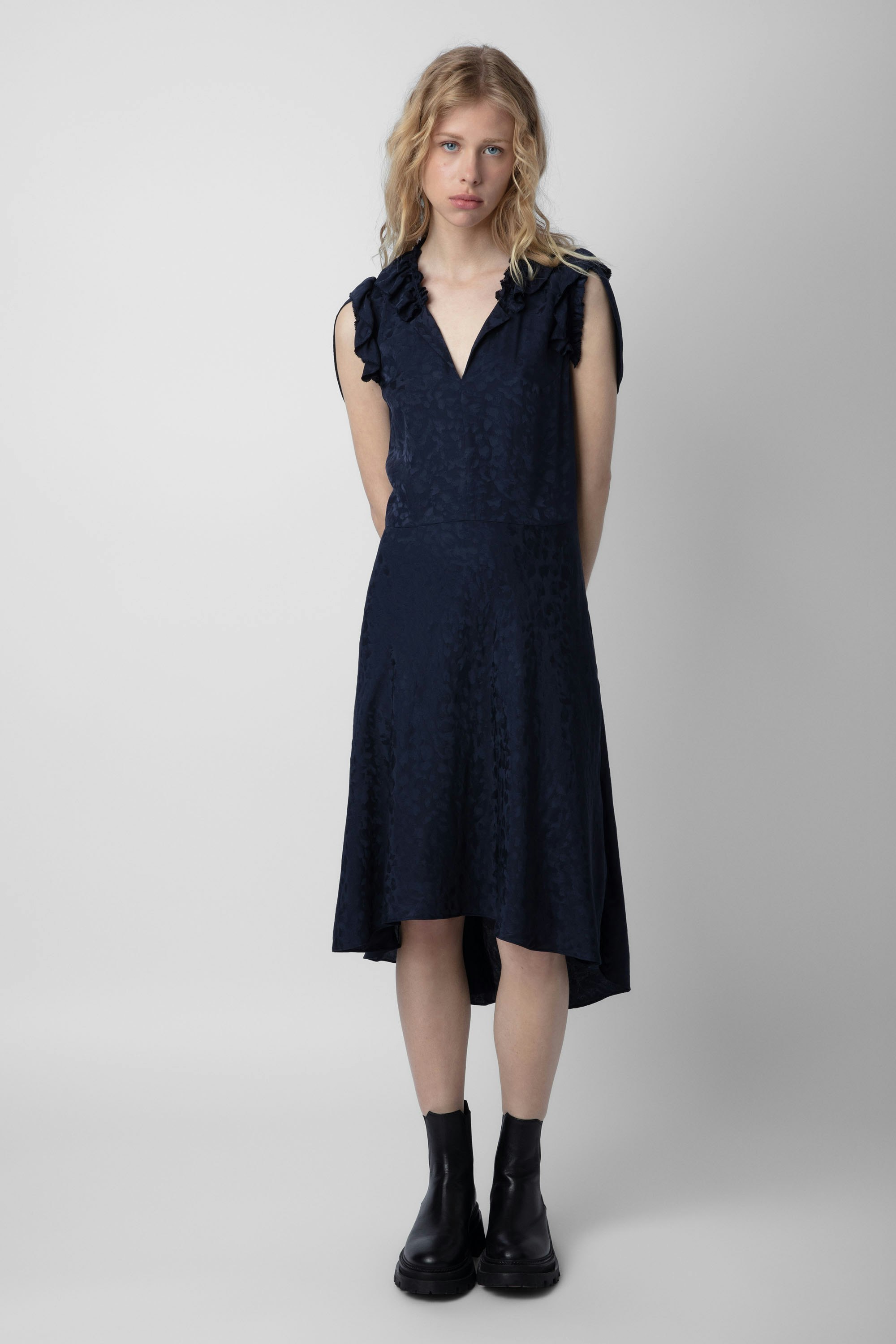 Roberty Jacquard Leopard Dress dress blue women Zadig Voltaire