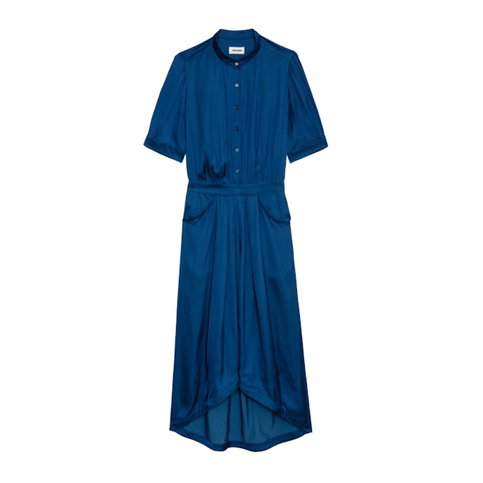 Zadig & Voltaire Rima Satin Dress In Overseas